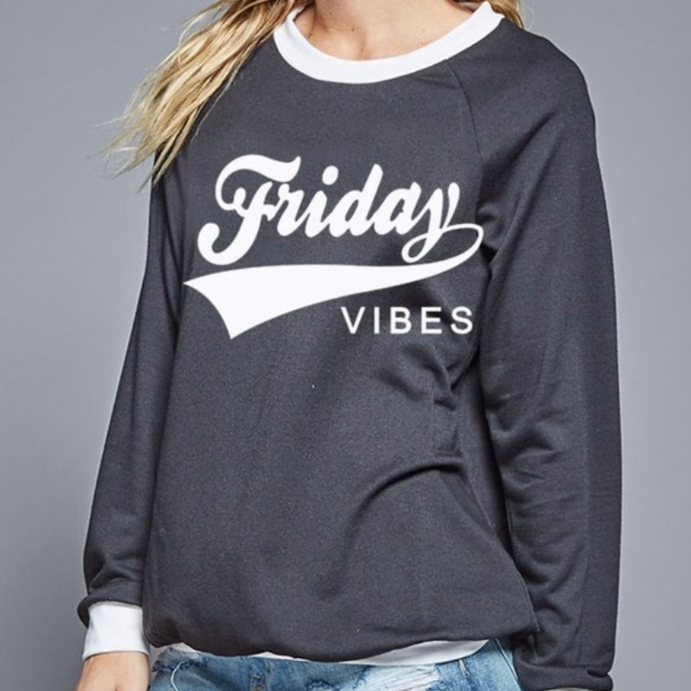 Friday Vibes Sweatershirt - Picture 2 of 3